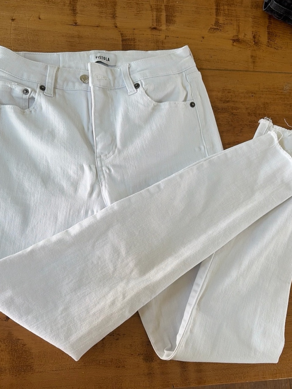 pistola White Skinny Jeans — High-Rise Stretch